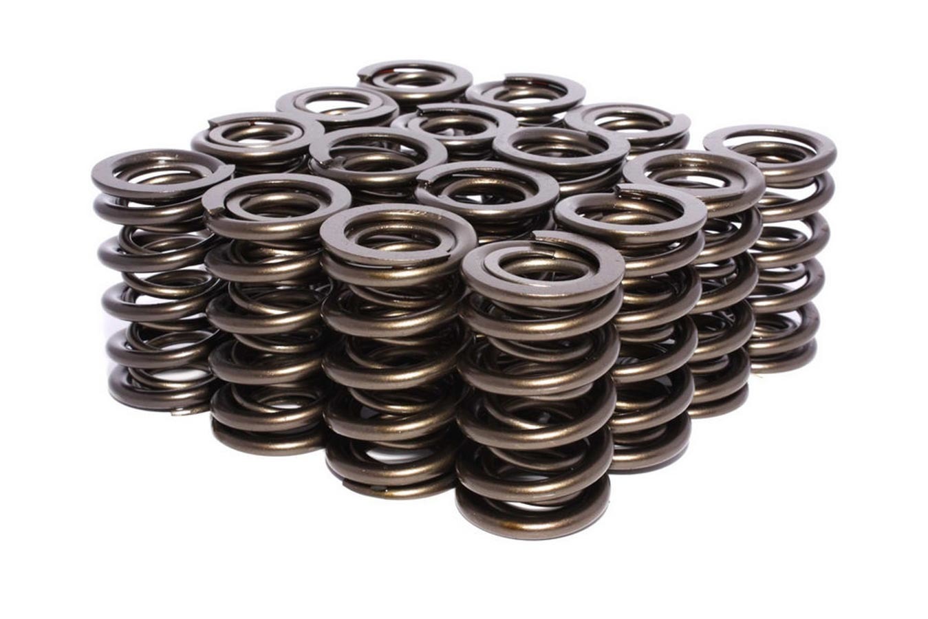 Valve Spring, Race Street, Dual Spring, 408 lb/in Spring Rate, 1.040 in Coil Bind, 1.300 in OD, Set of 16 Valve Spring, Race Street, Dual Spring, 408 lb/in Spring Rate, 1.040 in Coil Bind, 1.300 in OD, Set of 16