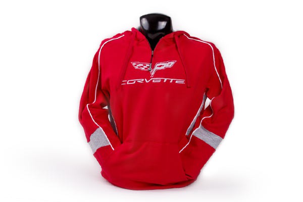 C6 Corvette Quarter Zip Hooded Sweatshirt C6 Corvette Quarter Zip Hooded Sweatshirt