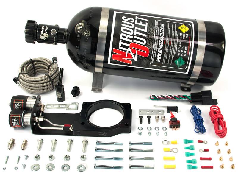 14-19 LT1 Corvette Hard-line Plate System Gas/E85 5-55psi 50-200 HP 10lb Bottle