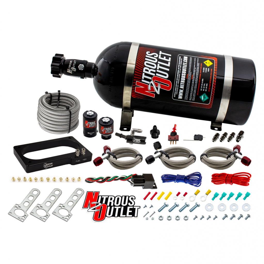 07-14 GT 500 Mustang Plate System Gas/E85 5-55psi 50-200 HP 12lb Bottle Nitrous