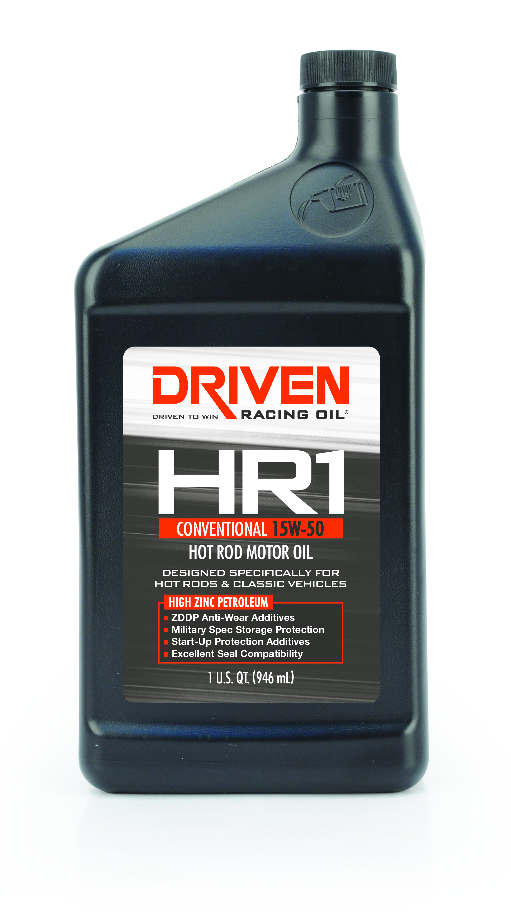 Driven Oil HR1 15W-50 Conventional Hot Rod Oil - 1 Quart Bottle JGP02106