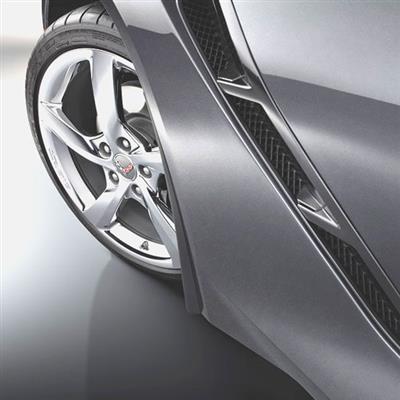 C7 Corvette 14-19 Splash Guards - Black Molded - Front