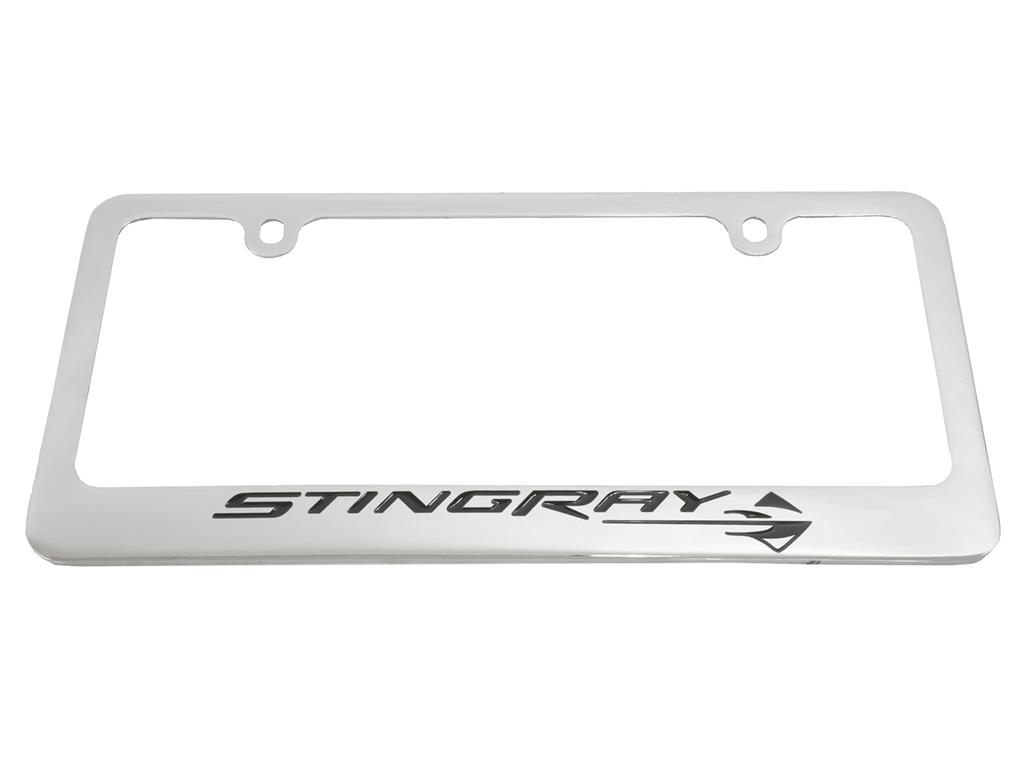 C7 Corvette 14-19 License Plate Frame / Bezel - Stingray Chrome