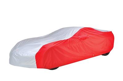 C7 Corvette 14-19 Car Cover - Red And Silver - Intro Tech