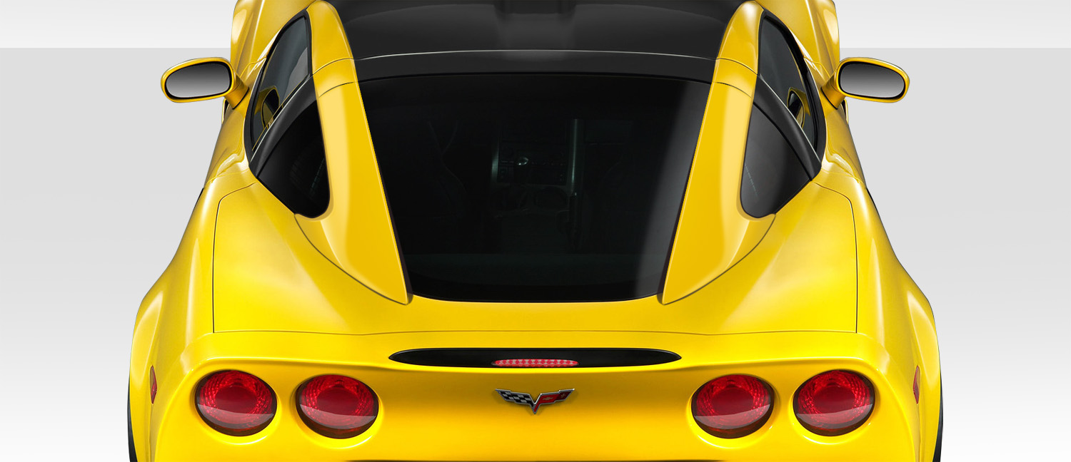 2005-2013 Chevrolet Corvette C6 Duraflex Stingray Look Roof Window Rail Halo Kit