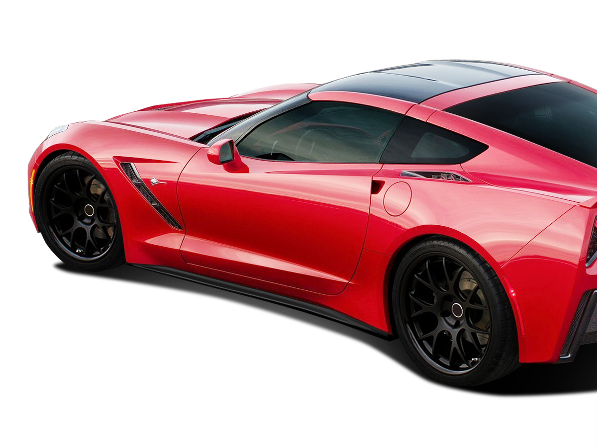 C7 Corvette Stingray Duraflex GT Concept Body Kit, Side Skirts, Side Splitters, 2 Piece