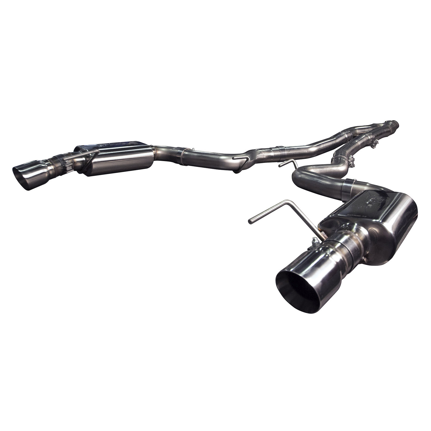 Cat Back Exhaust System Competition 3x2.5" 15-Pres Mustang 2.3L EcoBoost 4 Cylinder Connects To Kooks Comp Downpipe