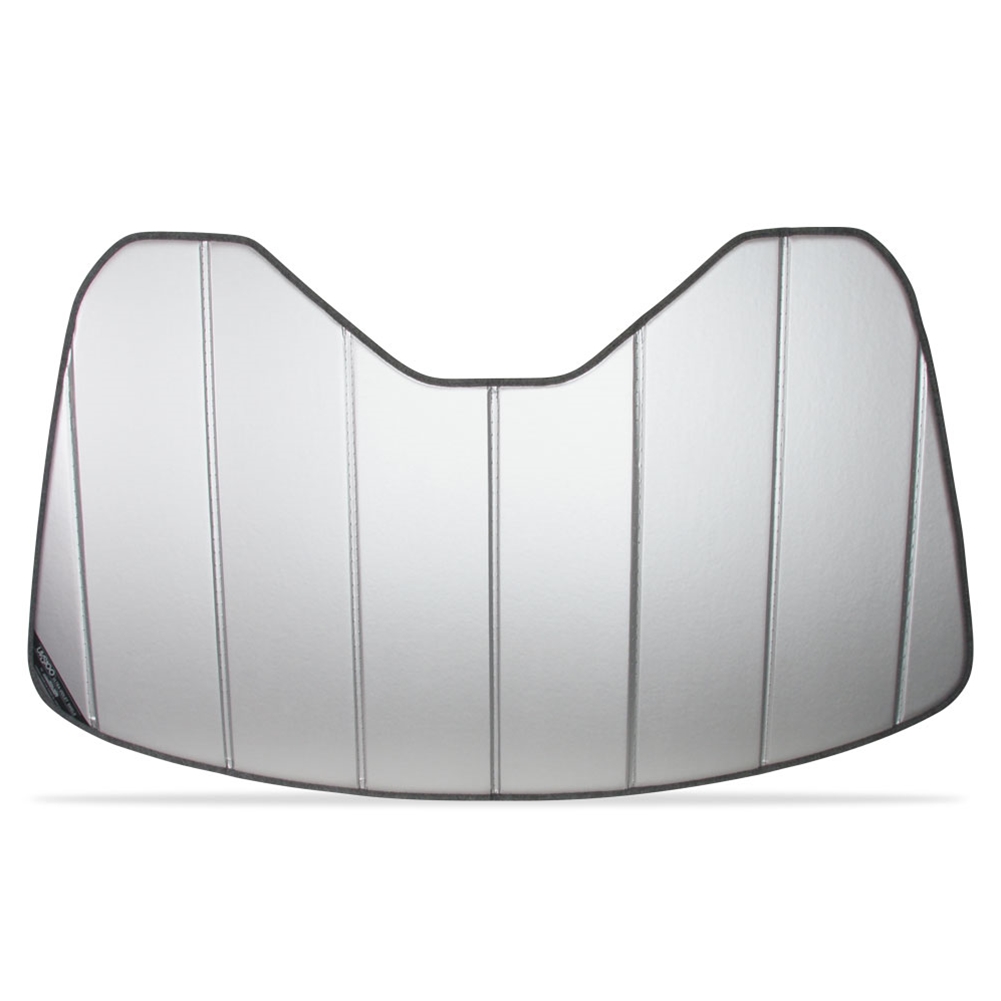 C7 Corvette Stingray Accordion Style Sunshade - Insulated Plain Silver