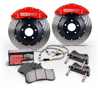 Stop-Tech Big Brake Kit, C6 Corvette ST-40 Front Red