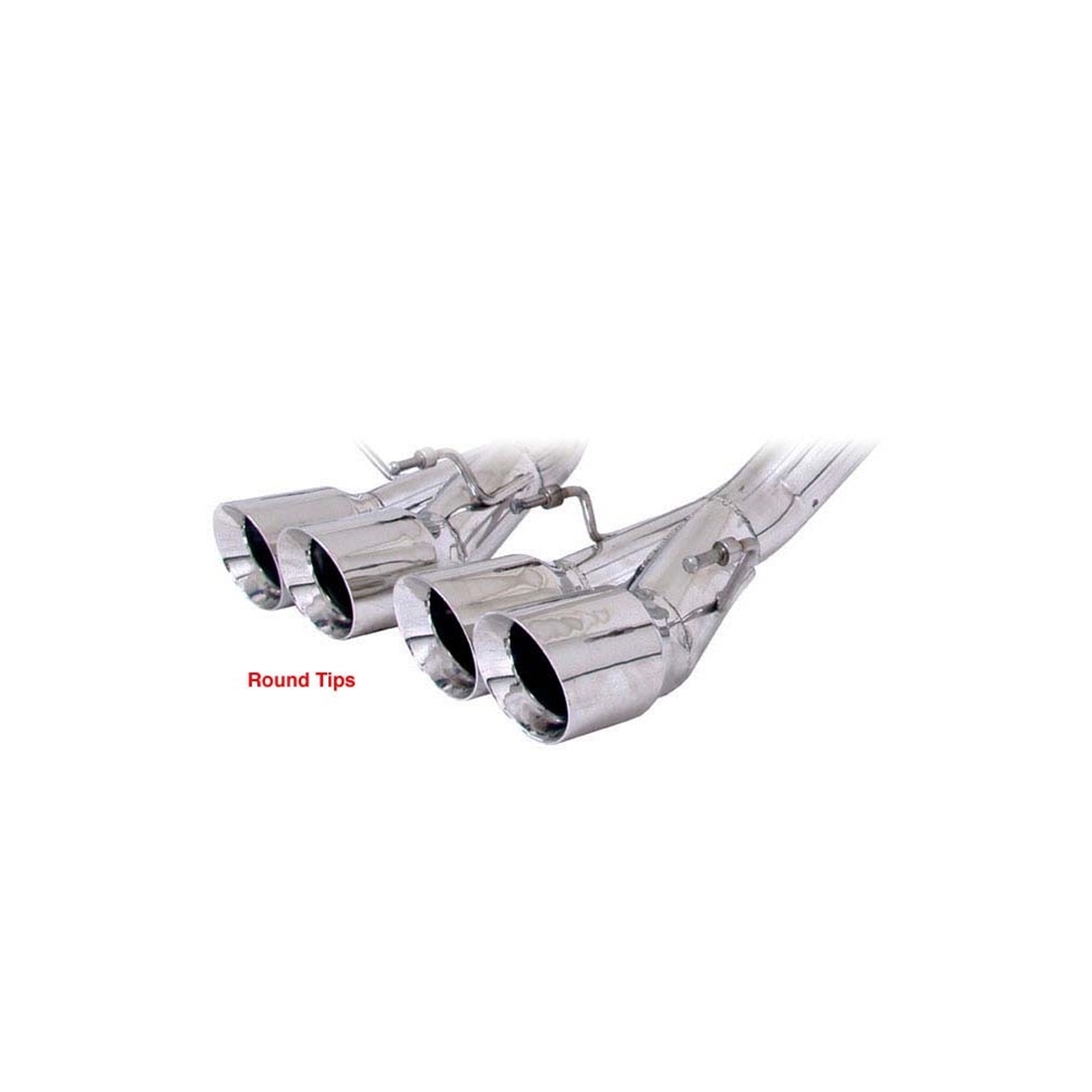 2015+ C7 Corvette Z06 Exhaust System, B&B Fusion Bi-Modal Exhaust, Quad Round Tips