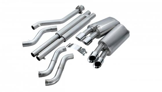 2.5 Inch Cat-Back Sport Dual Exhaust 3.5 Inch Tips 92-95 Corvette C4 5.7L V8 LT1 Stainless Steel Corsa Performance