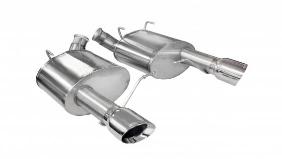 3.0 Inch Axle-Back Sport Dual Exhaust 4.0 Inch Tips 11-14 Mustang GT/11-13 Boss 302 5.0L Stainless Steel Corsa Performance