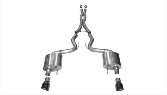 3.0 Inch Cat-Back Xtreme Dual Exhaust 4.5 Inch 15-17 Ford Mustang GT Fastback 5.0L V8 Stainless Steel Corsa Performance