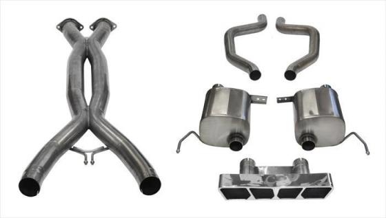 2.75 Inch Cat-Back Xtreme Plus Exhaust Dual Rear Exit Polygon 15-Present Chevy C7 Corvette Plus Z06/ZR1/Grand Sport 6.2L V8 Stai