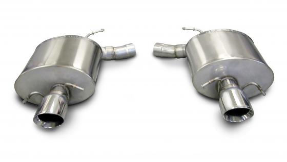 2.5 Inch Axle-Back Touring Dual Exhaust 4.0 Inch 09-14 Cadillac CTS-V Sedan 6.2L V8 Stainless Steel Corsa Performance