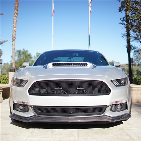 Ford Mustang 15-Up, 15-Up Mustang Ram Air Extractor Hood, Fiberglass,