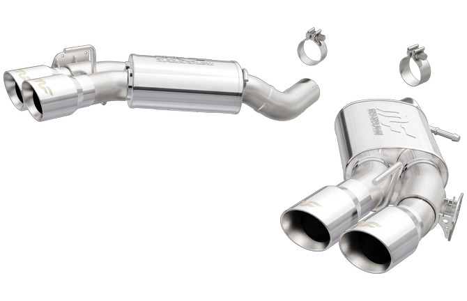 2016+ MAGNAFLOW Camaro SS Stainless Series Kit; Axle Back Exhaust; Race Series; Dual Split Rear Exit