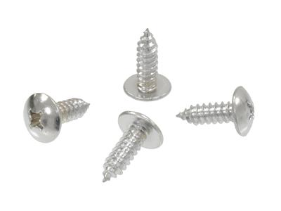 C7 Corvette 14-19 Chrome License Plate Mount Screws - Set Of 4