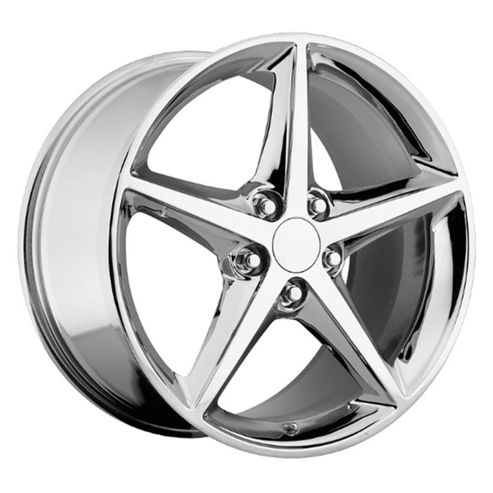 2011-13 C6 Starfish Corvette Chrome Wheel Exchange, 18x8.5/19x10 Fits 2005-2013 Base