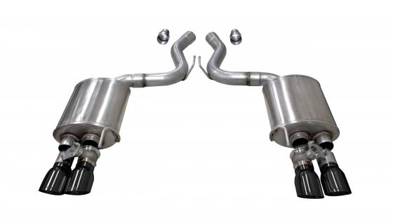 3.0 Inch Valved Axle-Back Sport Dual Exhaust 4.0 Inch Tips 18-Present Mustang GT Fastback Active Valves 5.0L V8 Stainless Steel