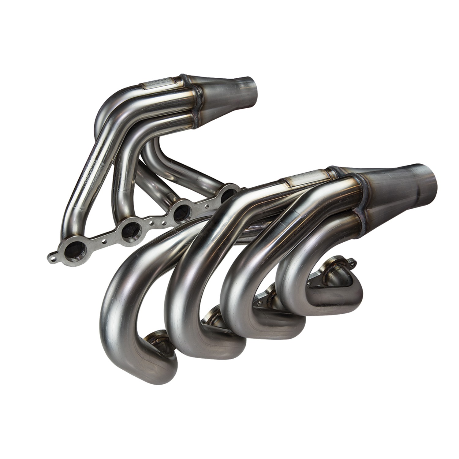 Stainless Steel Turbo Shorty Headers 1.75 x 2.5" Upswept 14 Gauge Stainless Steel