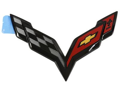 C7 Corvette 14-19 Rear Bumper / Waterfall Black Factory Emblem