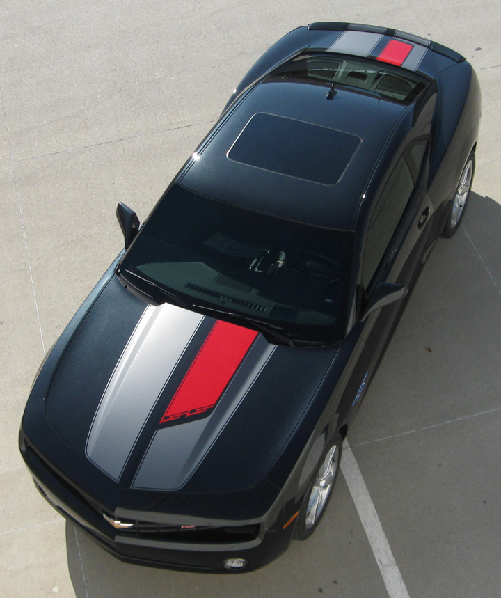 Camaro 2010-2013 Custom Stripe 45th Anniversary Rally Kit Colored Insert