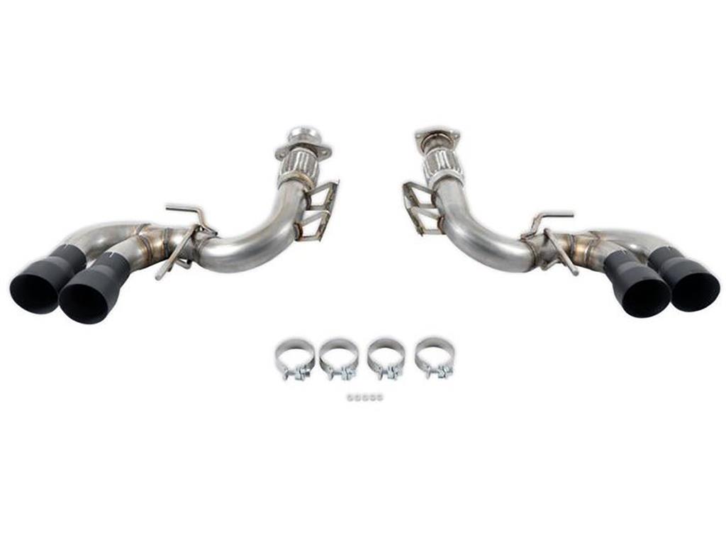 2020-2024 C8 Corvette Hooker Blackheart Cat-Back Exhaust - Black Tips