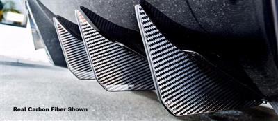 C7 Corvette 14-19 Z06 Rear Diffuser Kit Carbon Fiber Wrapped