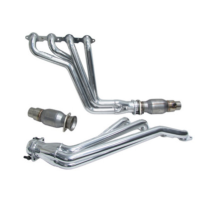 BBK 2010-15 Camaro LS3/L99 1-3/4" Long Tube Exhaust Headers, 304 Stainless w/High Flow Steel Cats