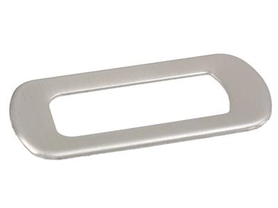 C6 Corvette 05-13 Passenger Door Window Button Trim, Brushed Aluminum