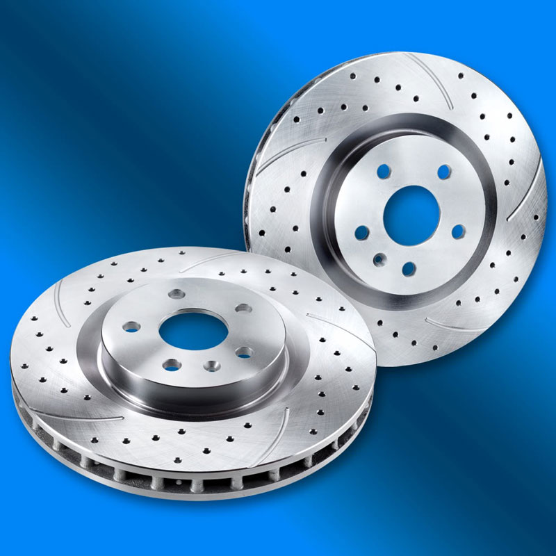 Granatelli 2010-2013 Camaro Extreme Performance Slotted Rotors Set of 4 - Silver