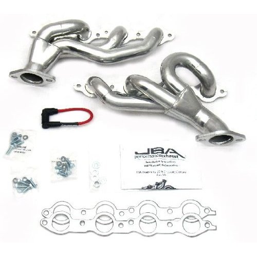 JBA 1-3/4" Shorty Stainless Steel Silver Ceramic Exhaust Header for Camaro SS