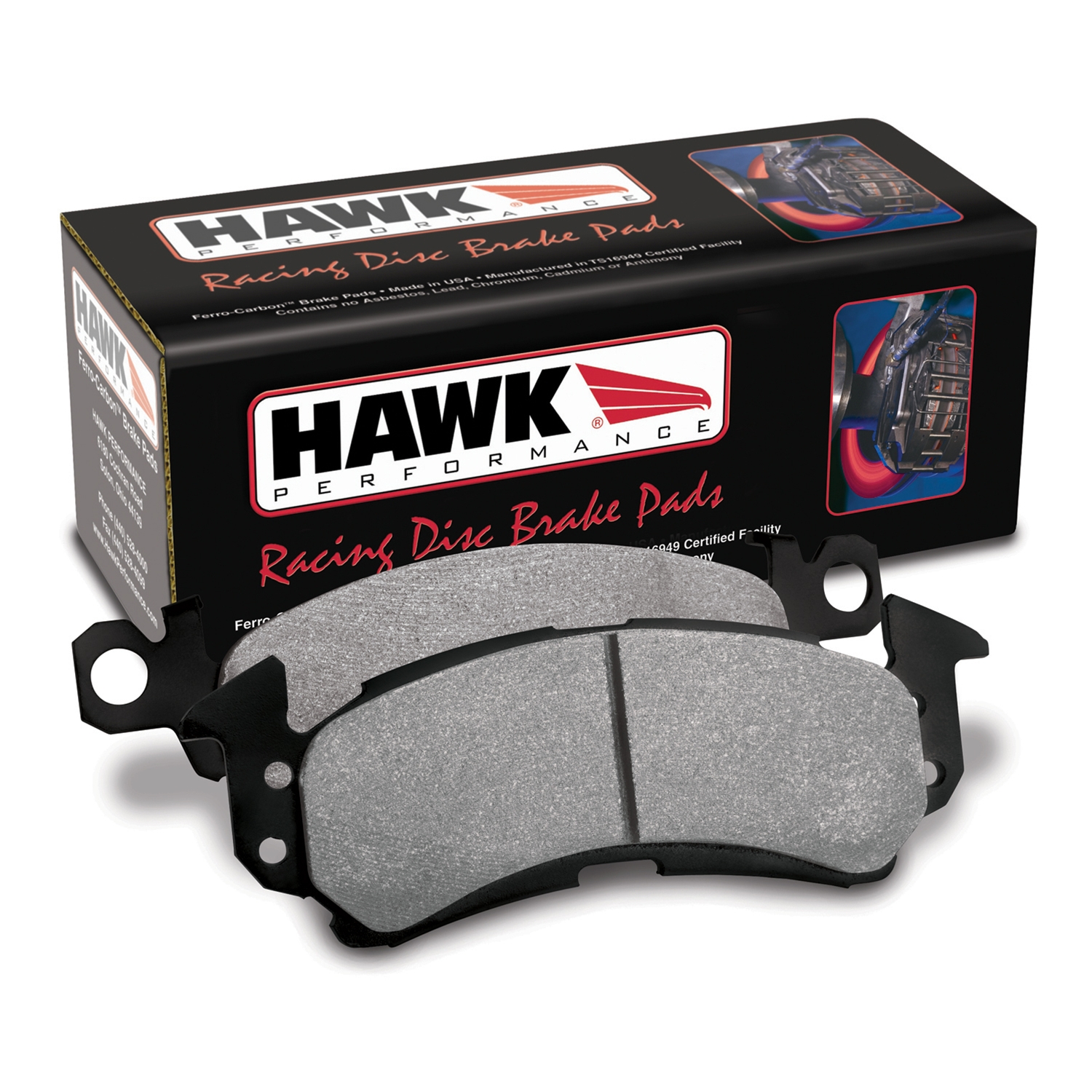 Corvette Brake Pads - Hawk BLUE (Race) - Front : 1997-2013 C5,C6