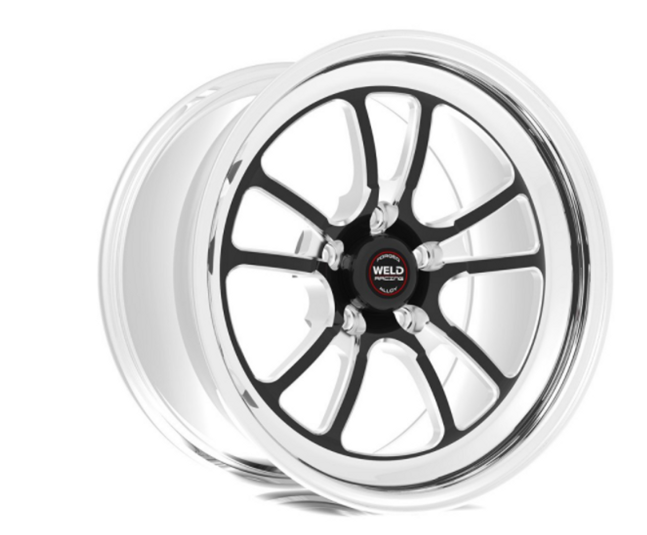 16-22+ Camaro S76 17x10.5 5x120 Rear Wheel (Black Center), WELD Racing