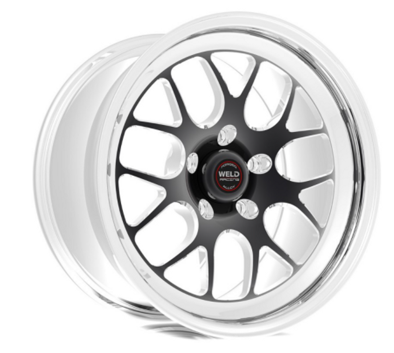 16-22+ Camaro S77 17x10.5 5x120 Rear Wheel (Black Center), WELD Racing