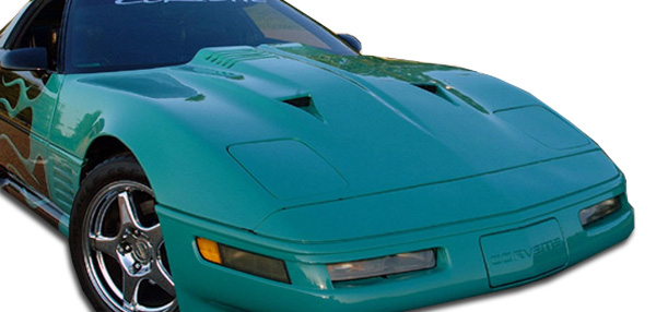 1985-1996 Chevrolet Corvette C4 Duraflex Twin Turbo Hood - 1 Piece