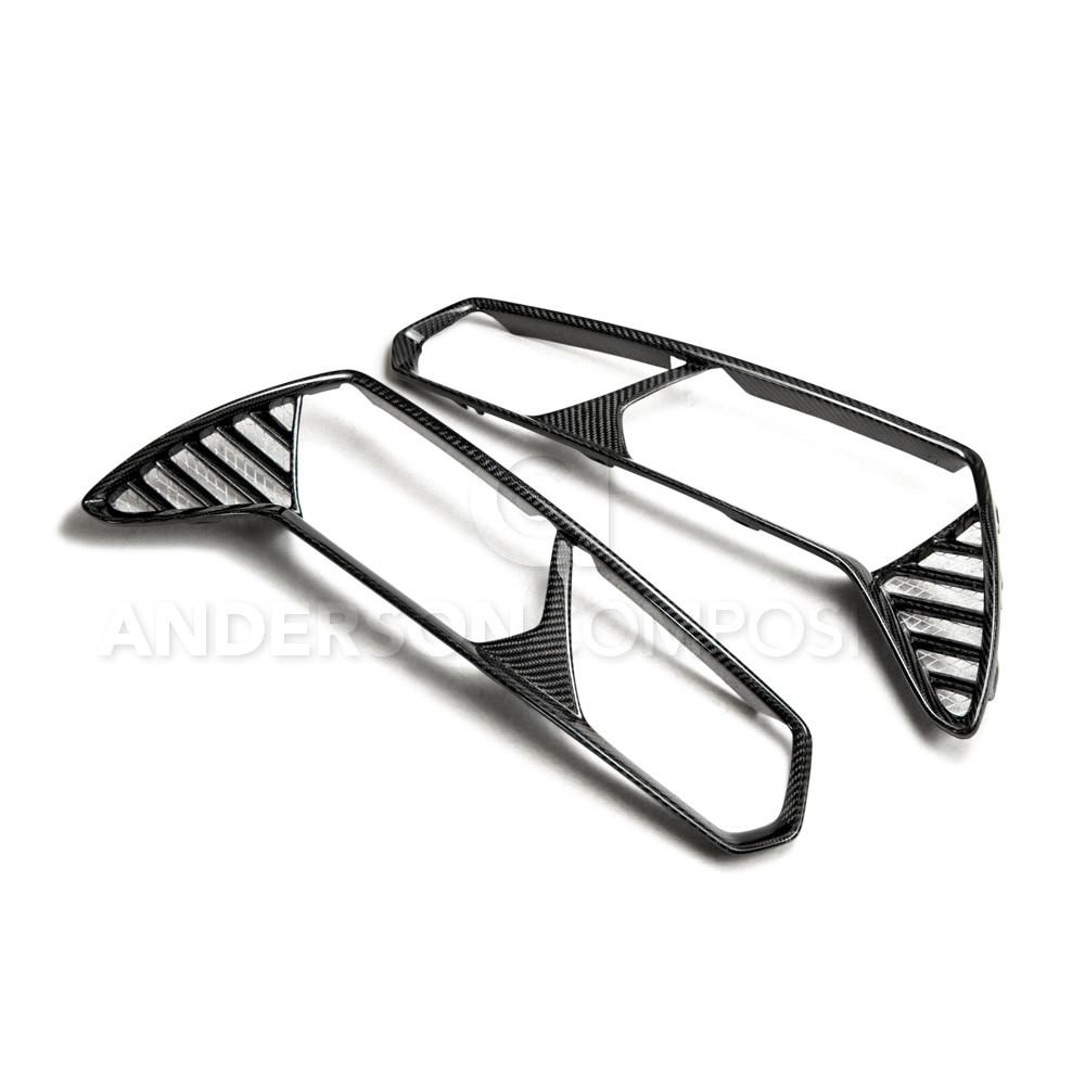 2014-2018 Chevrolet Corvette C7 Stingray / Grand Sport / Z06 Carbon Fiber Rear Taillight Bezels