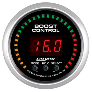 Auto Meter Boost Controller, Sport Comp, Programmable, Gauge Type, Electric, Digital, 2-1/16" Diameter, Black Face, Kit