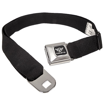 C5 Corvette Extended Seatbelt Buckle Belt w/Black Webbing Buckle-Down, INC -212