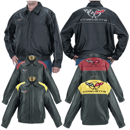 C5 Corvette Black & Red Twill Jacket