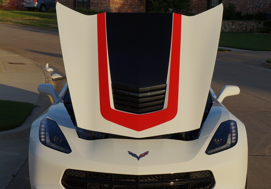 C7 Corvette, Z06 & Grand Sport Custom GT1 Hood and Body Stripe Kit, Complete Kit