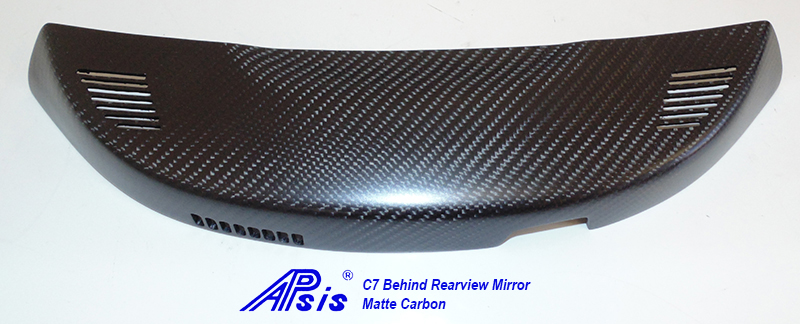 C7 Corvette 14-19 Laminated Carbon Fiber Bezel Behind Rear View Mirror $368.00,