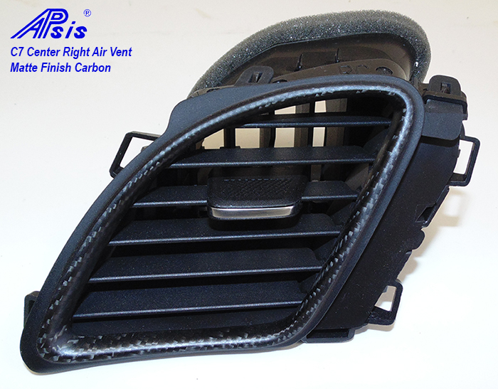 C7 Corvette 14-19 Laminated Carbon Fiber Center Right Air Vent Core $198.00, Cor