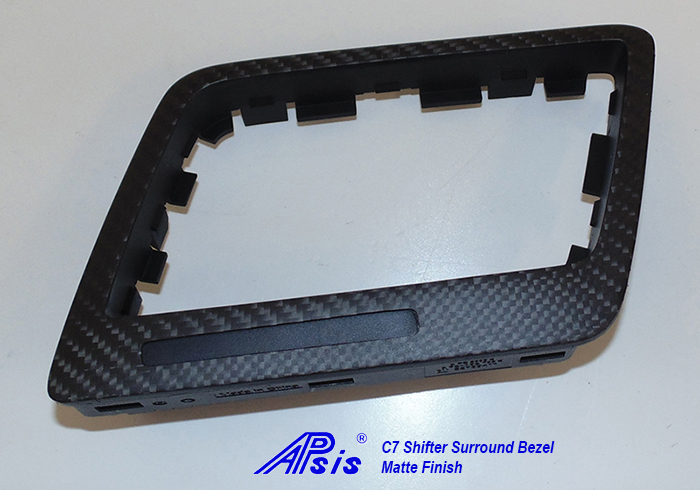 C7 Corvette 14-19 Laminated Carbon Fiber Shifter Surround Bezel, $288.00, Core $