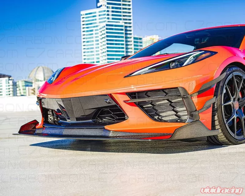 C7 Carbon Legacy Edition Front Splitter Stage-3 Painted Carbon Flash Chevrolet Corvette C8 Stingray, Z51 2020-2024