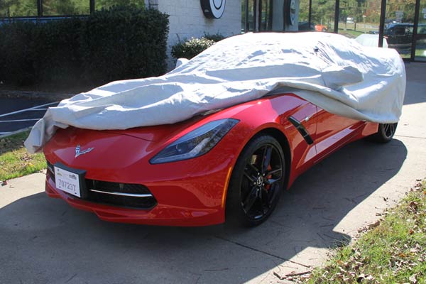 C7 Corvette Stingray Covercraft DUSTSTOP Flannel Car Cover, Indoor Dust Protection