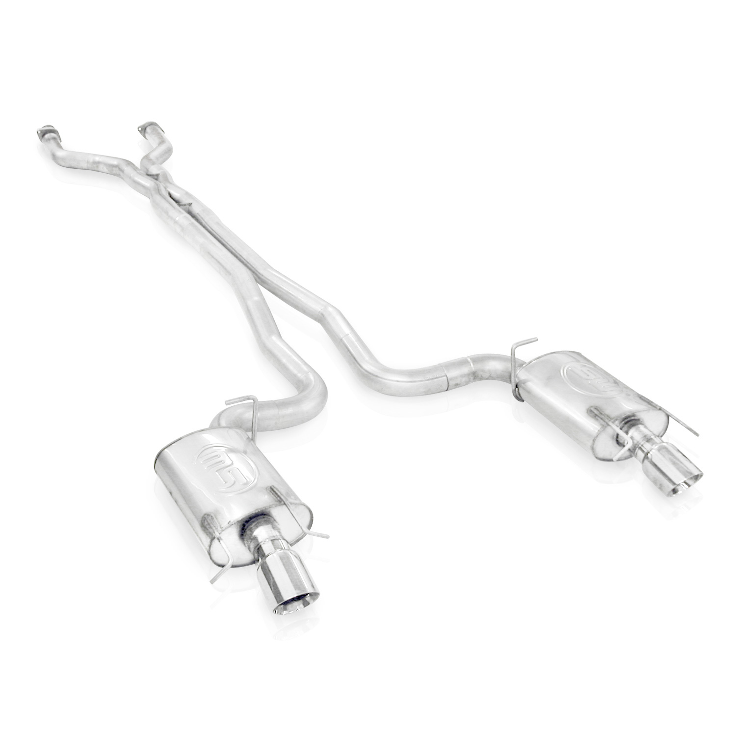 2009-2015 Cadillac CTS-V Sedan LSA 6.2L SW Catback Dual Turbo Chambered Mufflers Factory Connect