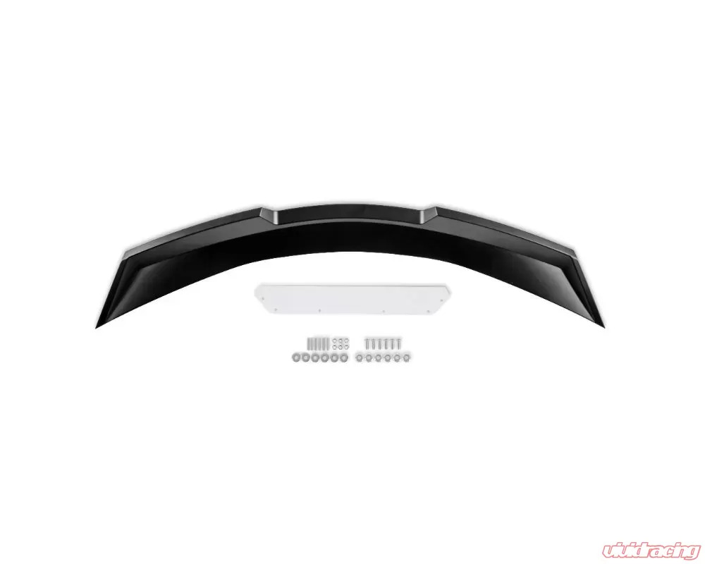 Drake Muscle Cars Satin Black Wicker Bill Rear Spoiler Chevrolet Corvette C8 Base, Z51 2020-2024