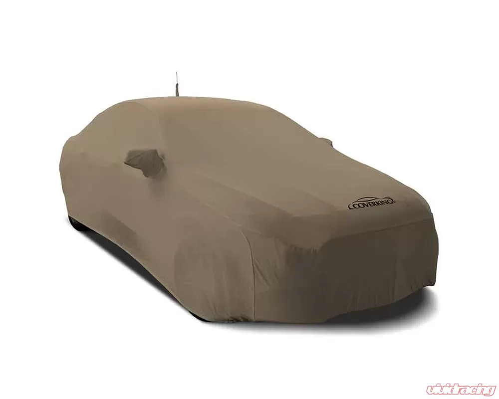 Coverking CVC3SS87 Coverking Satin Stretch Sahara Tan Class 3 Custom Car Cover Chevrolet Corvette C8 Stingray 2020-2024